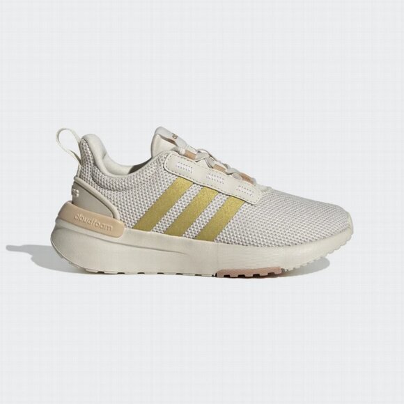 Adidas Racer TR21 C Sneakers | White with Gold Stripes | Size 10.5 (Toddler) NWT - Picture 8 of 8